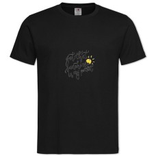 Футболка с принтом Получили, Что Солнце В Карманы - 2XL черная