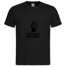Футболка с принтом Грин Дей - 2XL черная
