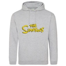 Hoodie with Print The Simpsons Logo - 2XL grey