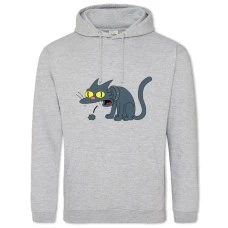 Hoodie with Print The Simpsons Annoyed Grunt - 2XL grey