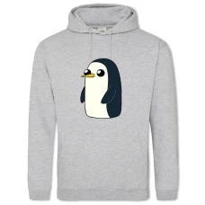 Hoodie with Print Adventure Time Penguin - 2XL grey