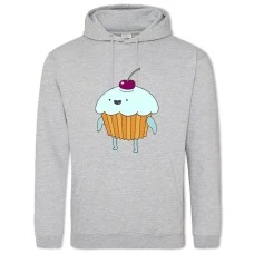 Hoodie with Print Adventure Time Cherry Cake - 2XL grey