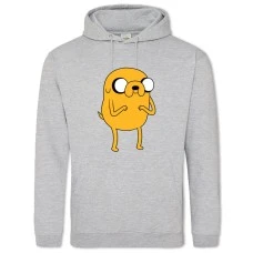 Hoodie with Print Adventure Time Jake The Dog - 2XL grey