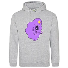 Hoodie with Print Adventure Time Scary Lumpy Space Princess - 2XL grey