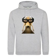Hoodie with Print Ice Age 3D Squirrel - 2XL grey