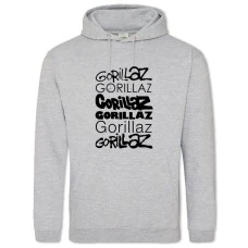 Hoodie with Print The Gorillaz 2 - 2XL grey