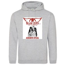 Hoodie with Print Aerosmith - 2XL grey