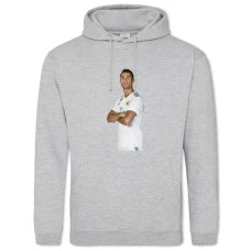 Hoodie with Print Cristiano Ronaldo - 2XL grey