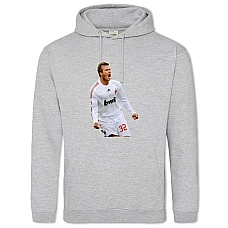 Hoodie with Print David Beckham - 2XL grey