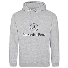 Hoodie with Print Logo Mercedes-Benz - 2XL grey