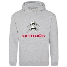 Hoodie with Print Logo Citroën - 2XL grey