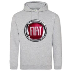 Hoodie with Print Logo Fiat - 2XL grey
