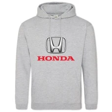 Hoodie with Print Logo Honda - 2XL grey
