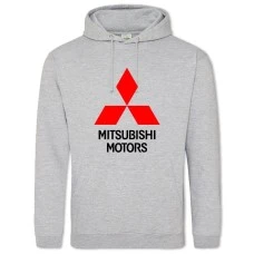 Hoodie with Print Logo Mitsubishi - 2XL grey