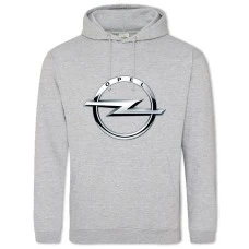 Hoodie with Print Logo Opel - 2XL grey