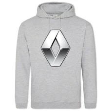 Hoodie with Print Logo Renault - 2XL grey