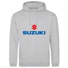 Hoodie with Print Logo Suzuki - 2XL grey