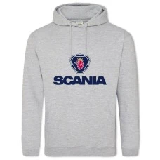 Hoodie with Print Logo Skania - 2XL grey