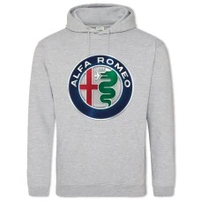 Hoodie with Print Logo Alfa-Romeo - 2XL grey