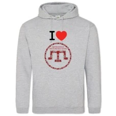 Hoodie with Print Crimea - 2XL grey