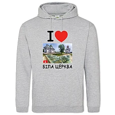 Худи с принтом Белая Церковь - 2XL серый