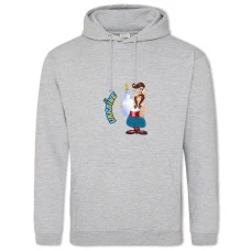Hoodie with Print Ukrainian - 2XL grey