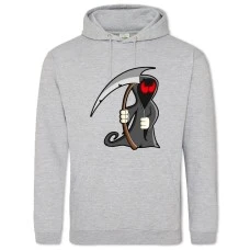 Худи с принтом Хэллоуин Смерть 2 - 2XL серый