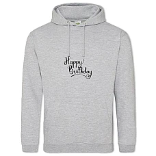 Hoodie with Print Birthday Nintendo Letters - 2XL grey