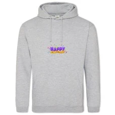 Hoodie with Print Birthday 3D Cap And Candy - 2XL grey