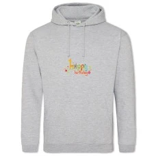 Hoodie with Print Birthday For Kids - 2XL grey