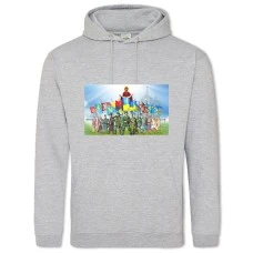 Hoodie with Print Warriors Regions Of Ukraine - 2XL grey