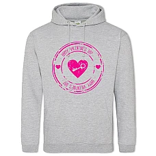 Hoodie with Print Valentine's Day Print Key To Heart - 2XL grey