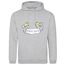 Hoodie with Print Angel Day Two Angels - 2XL grey