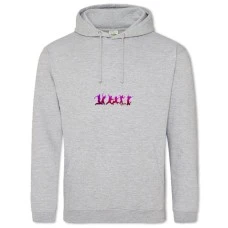 Hoodie with Print Youth Day Violet-Red - 2XL grey