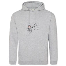 Hoodie with Print Day Lawyer Themis And Red Stripes - 2XL grey