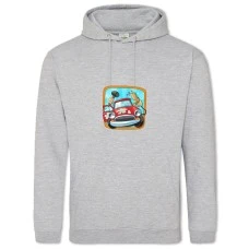 Hoodie with Print Day Mechanic Repairing A Car Yourself - 2XL grey