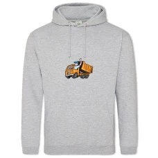 Hoodie with Print Day Motorist Dumper - 2XL grey