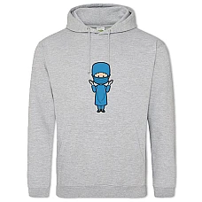 Hoodie with Print Day Medic Doctor In Blue Uniform - 2XL grey