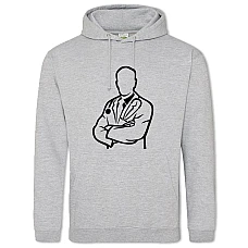 Hoodie with Print Day Medica Doctor Loop - 2XL grey