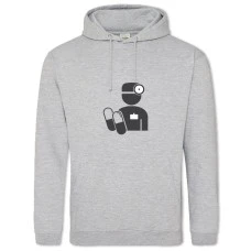 Hoodie with Print Day Medica Gray - 2XL grey
