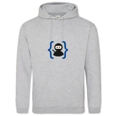 Hoodie with Print Day Of The Programmer Ninja In Quotes - 2XL grey