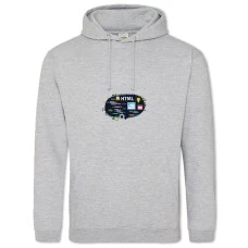 Hoodie with Print Day Of The Programmer Html - 2XL grey