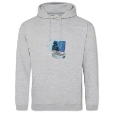 Hoodie with Print Day Of The Programmer Computer - 2XL grey