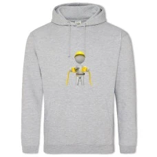 Hoodie with Print Day Energy Electrical Wiring - 2XL grey