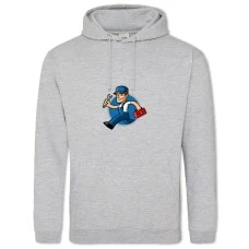 Hoodie with Print Day Plumbing Plumber With Wrench - 2XL grey