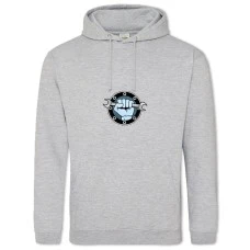 Hoodie with Print Day Plumbing Hand With Key - 2XL grey