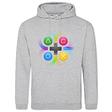 Hoodie with Print Esports Game Pad Keys Are A Navigation - 2XL grey