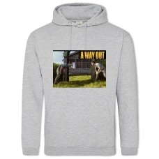 Hoodie with Print A Way Out Of The Game Episode 6 - 2XL grey