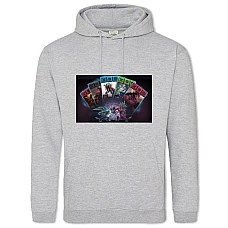 Худи с принтом Артифакт Карты - 2XL серый
