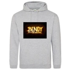 Худи с принтом Бенди Логотип - 2XL серый